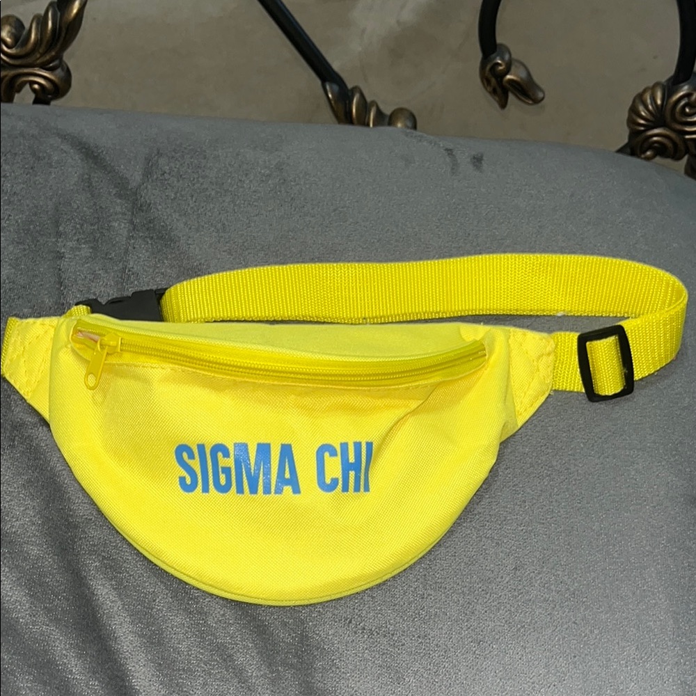 Yellow Sigma Chi Fanny Pack